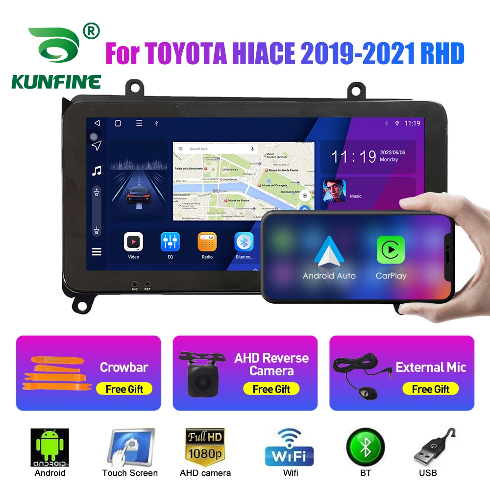 

Автомобильный радиоприемник для TOYOTA HIACE 2019-2021 RHD Octa Core Android автомобильный DVD GPS навигатор автомобильный стерео Carplay Android авто