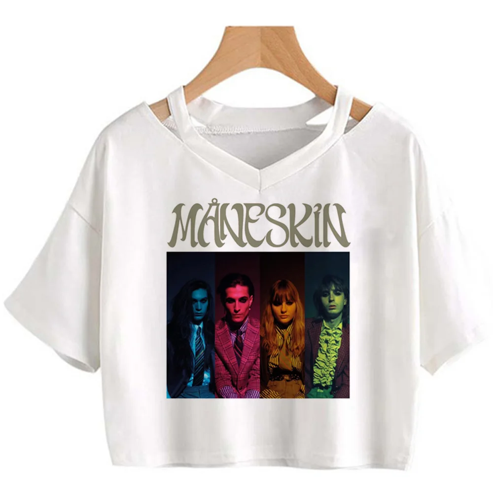 Футболки Maneskin женская футболка с графическим рисунком дизайнерская уличная