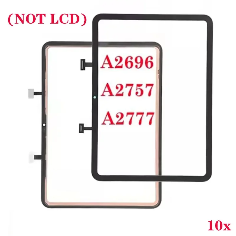 10 шт. для iPad 2022 A2696 A2757 A2777 10th 9 "сенсорный экран планшета в сборе с клейкой заменой