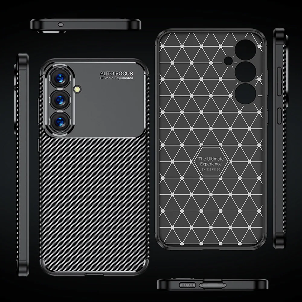 Чехол для Samsung Galaxy S24 FE с текстурой волокна чехол телефона S 24 24FE S24FE 6 7 дюйма 5G 2024