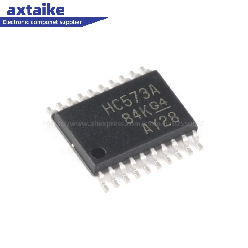 

10PCS SN74HC573 SN74HC573APWR HC573A TSSOP-20 Three-state Output Eight-way Transparent Class D Latch Logic Chip