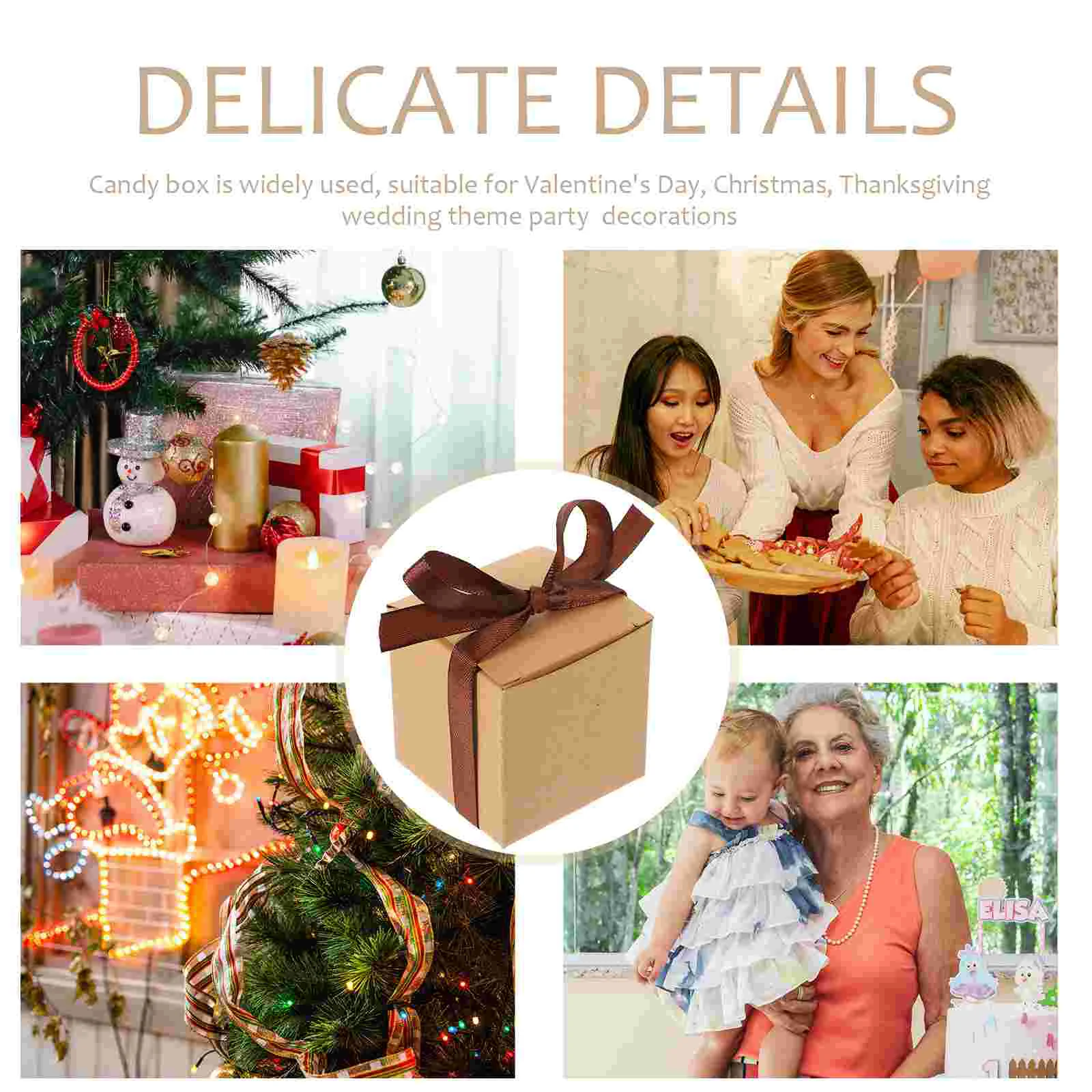 50 комплектов коробок подарочные пакеты для конфет хлеб свадебный кофе подарки на