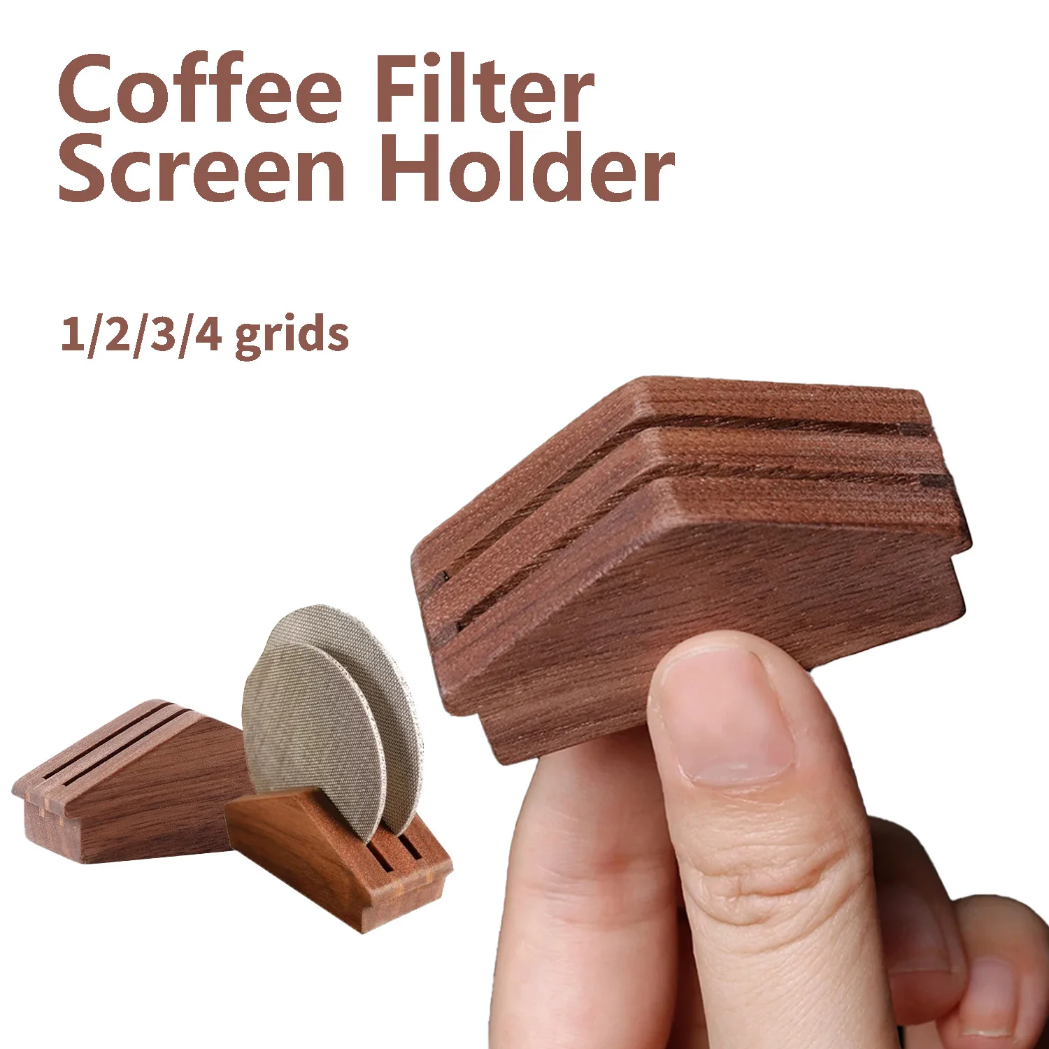 Многоразовый деревянный фильтр для кофе эспрессо с портативным экраном разных