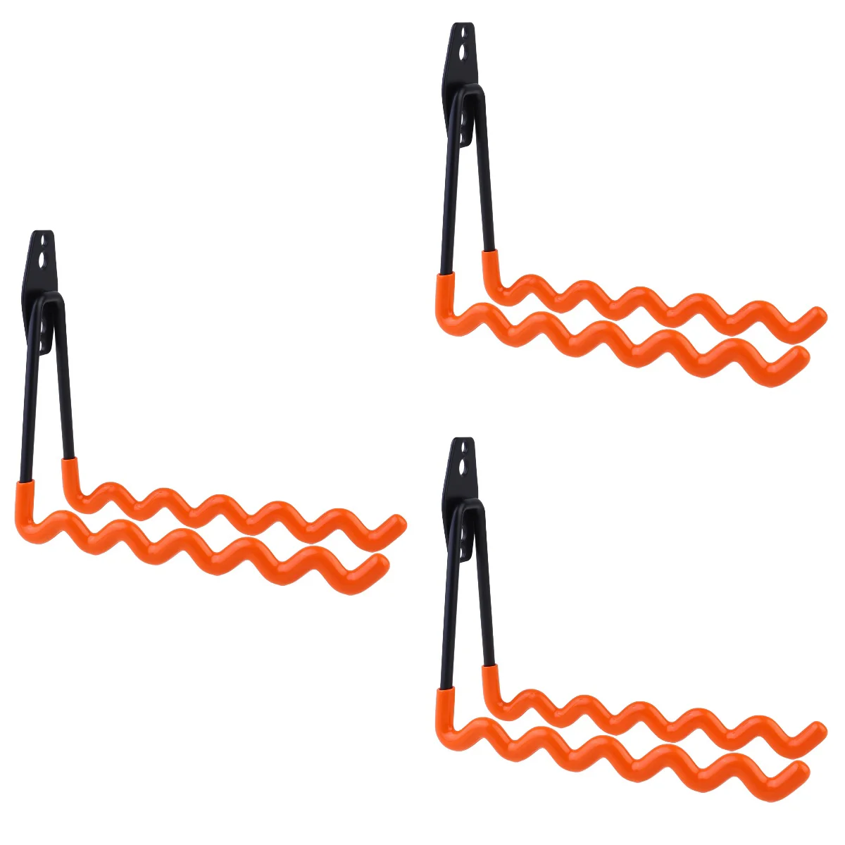 

3 Pcs Metal Hanger Warehouse Storage Hooks Heavy Duty Clothes Rack Wall Mounted Clothing Ladder