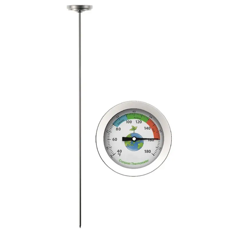 

X37E 50cm Stainless Steel Compost Soil Thermometer Measuring Garden 40-180℉