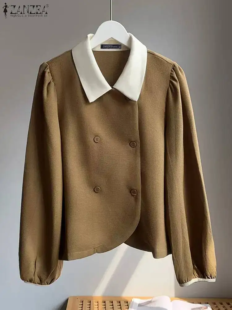 

Женская Офисная свободная туника большого размера с длинным рукавом