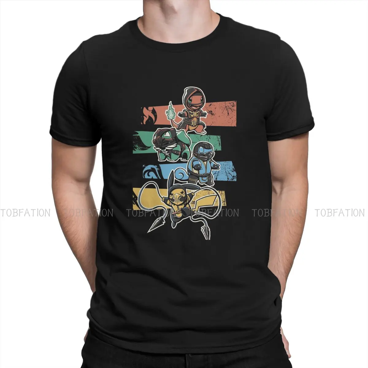 

Mortal Kombat Video Game Men's TShirt Ninja Individuality T Shirt Graphic Streetwear Hipster