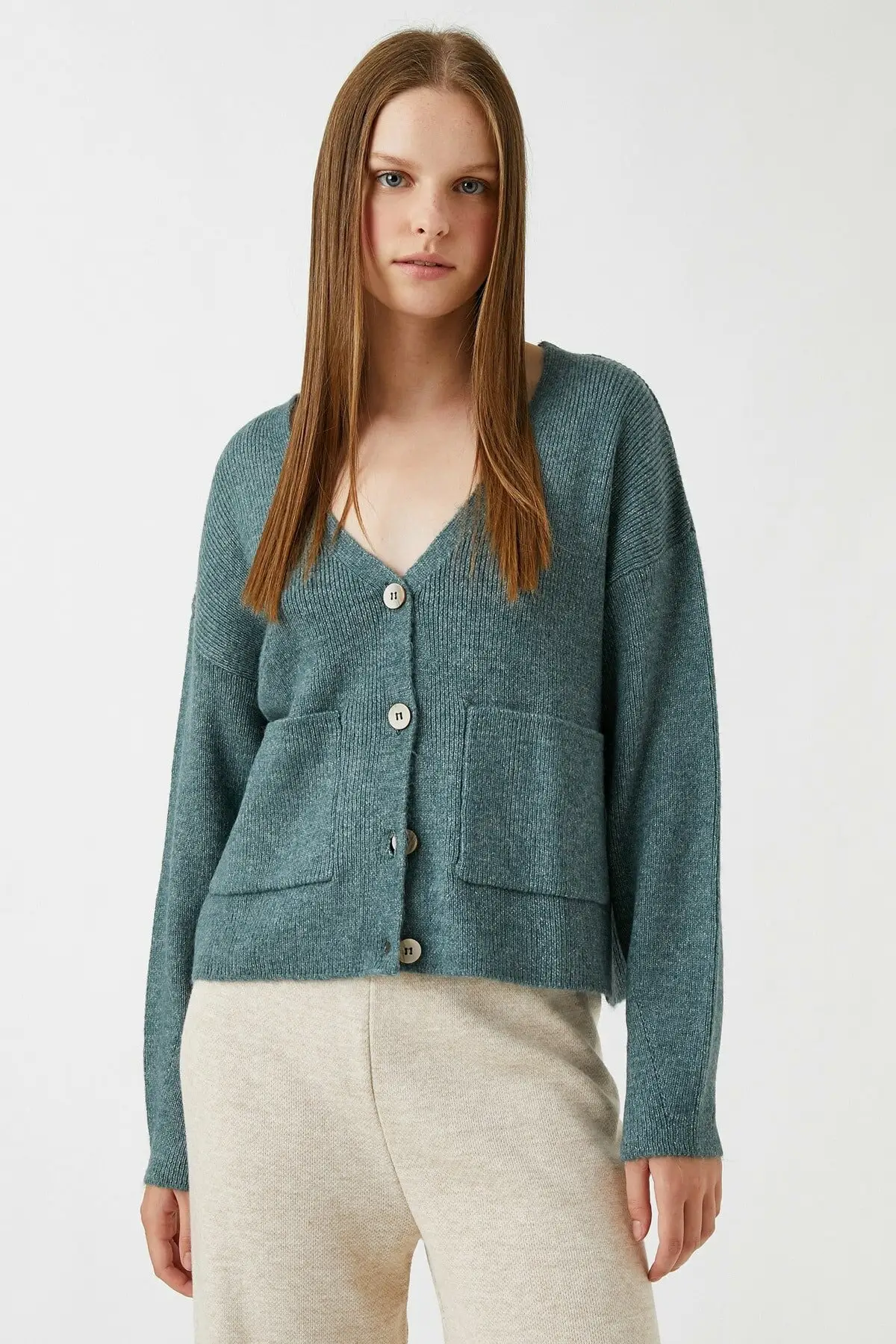 

Women's Cardigan 2 Kal98148Ot Casual Knitted High Quality Fashion Cardigan Sweaters Loose Sweater Sweater Sweater