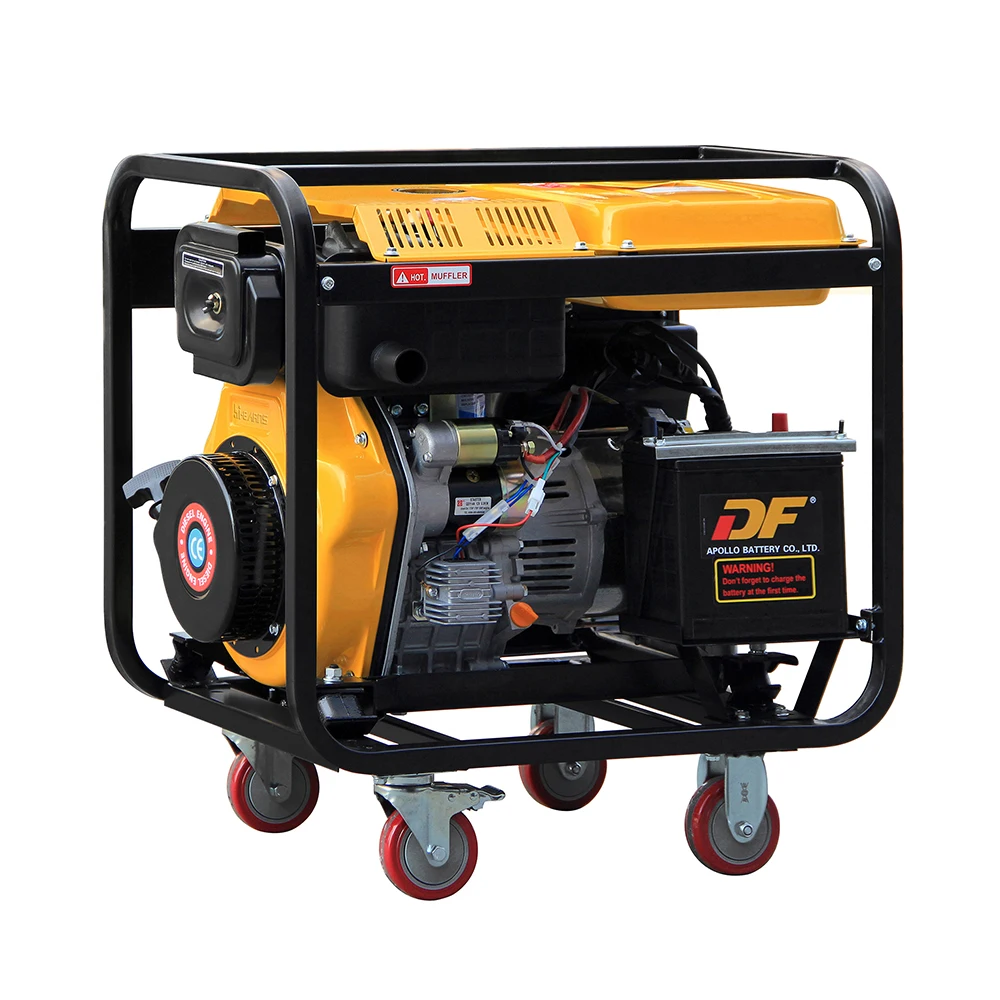 Лучшая цена 3 кВт 5 6 50 Гц литье-генератор открытого типа с воздушным охлаждением