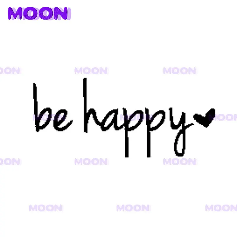 

Be Happy Funny Vinyl High-quality Car Sticker Decal Black Silver White Graphical