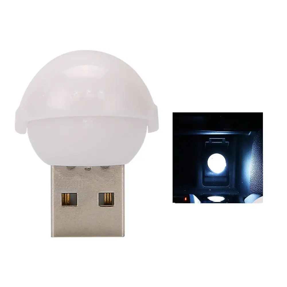

1 шт., миниатюрный светодиодный автомобильный светильник с питанием от USB