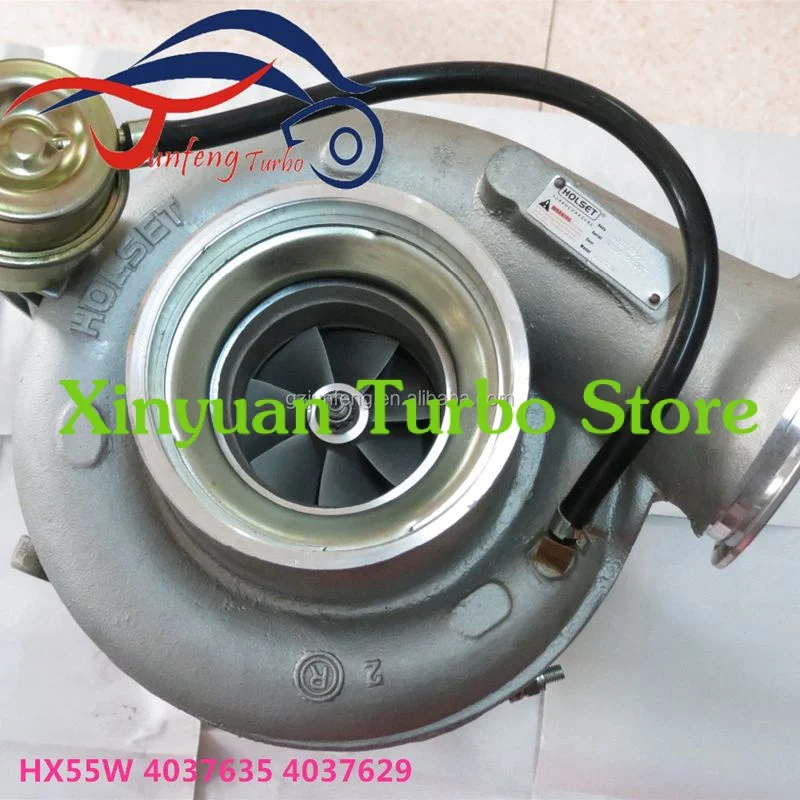 

HX55W Turbo 4037635 4037629 water cooled Turbocharger for Cummins Truck Front end Loader with QSM4 TIER 3 Engine