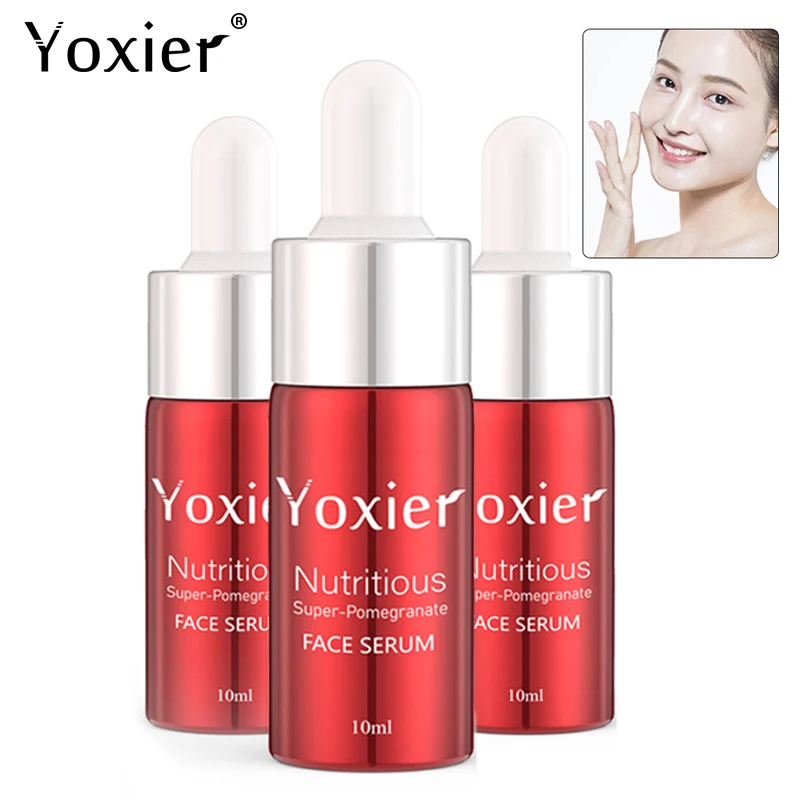 

Yoxier 3Pcs Face Serum Anti-Aging Fine Pores Brighten Improve Rough Hydrating Repair Nourish Pomegranate Nicotinamide Skin Care