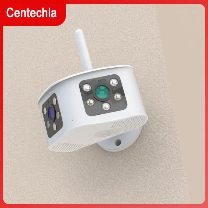 

Ai Human Detection Ip Camera 180 ° Ultra-wide Angle Wifi Dual Lens Protection 4k 8mp 6mp Security Camera Wifi