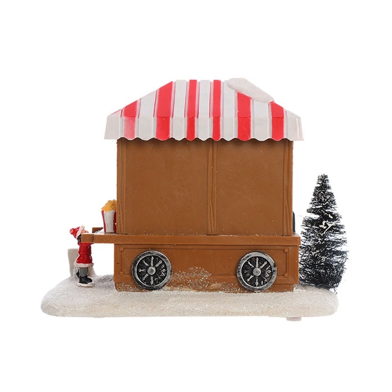 2X светодиодный освещенные рождественские деревенские дома разноцветные деревни