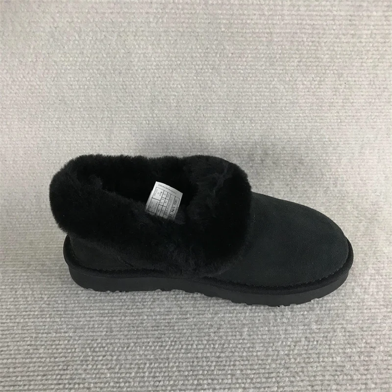 Женские ботинки на плоском каблуке кожаная женская обувь австралийская зимняя