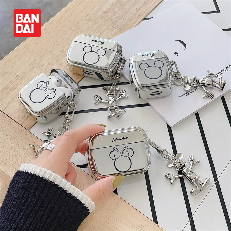 

Bandai Disney cute kawaii Mickey Minnie avatar Apple AirPods pro bluetooth wireless headset cover 1/2/3 generation suitable for