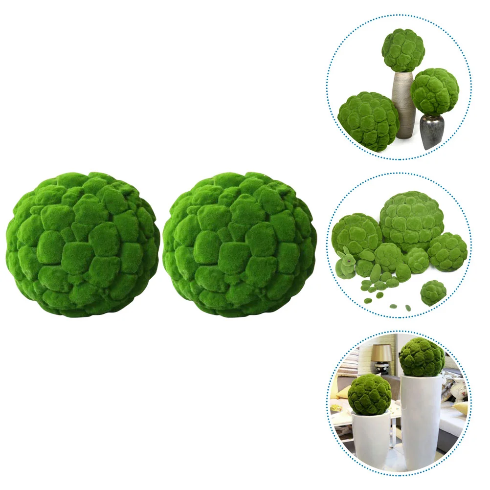 

Ballsrocks Artificial Greenfiller Tank Garden Aquarium Topiary Spheres Decorative Livefloral Stone Planters Greenery Boxwood