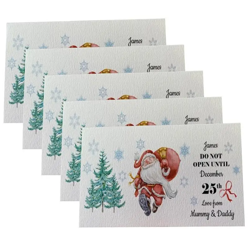 

Рождественская Наличная карта, 5 шт., карточки для денег, подарок на Рождество, Рождество, бумажник для денег, украшение детской одежды для наличных