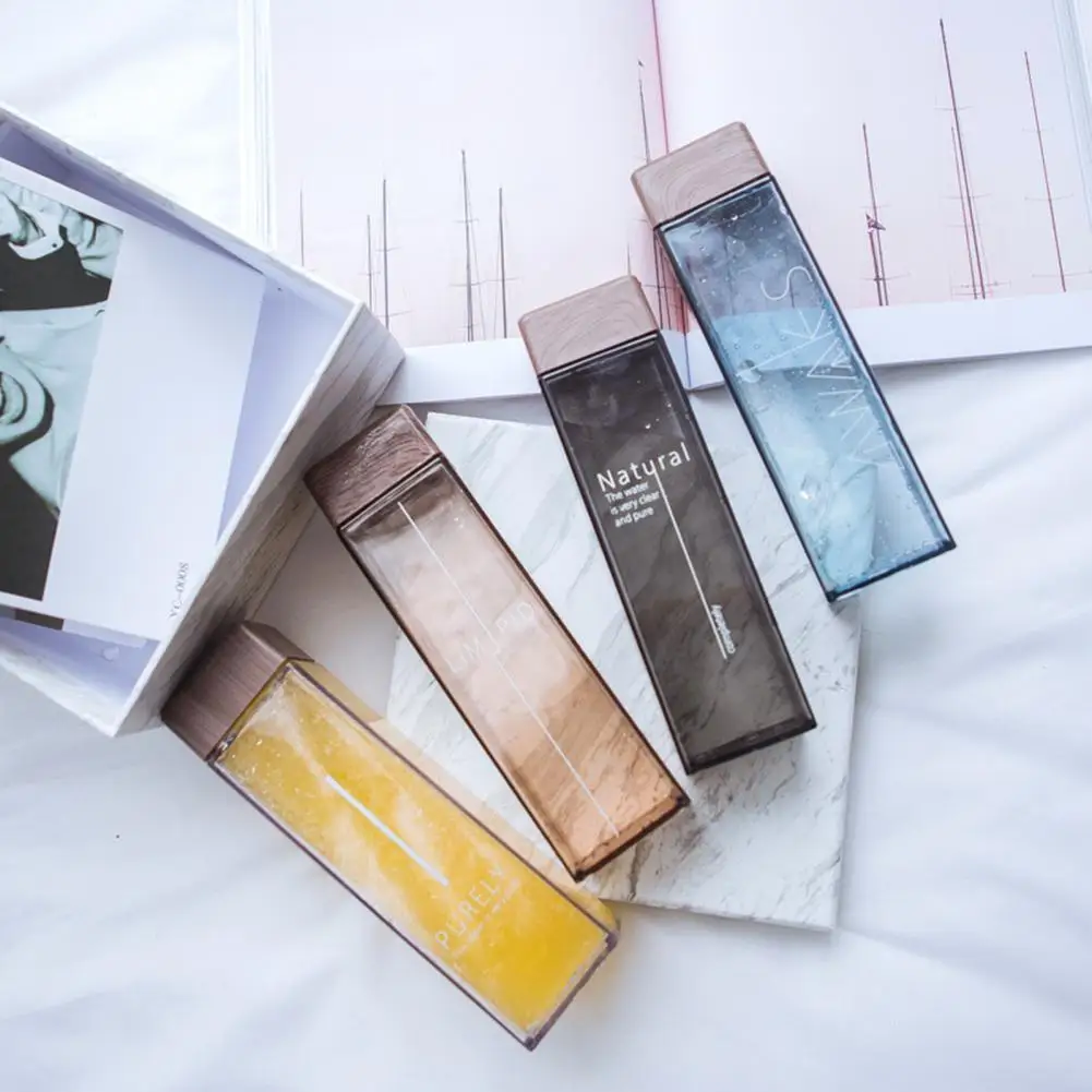 

Water Bottle Square Leak-proof Plastic Sport Bottle Portable Drinking Cup бутылка для воды спорт botellas de agua garrafa