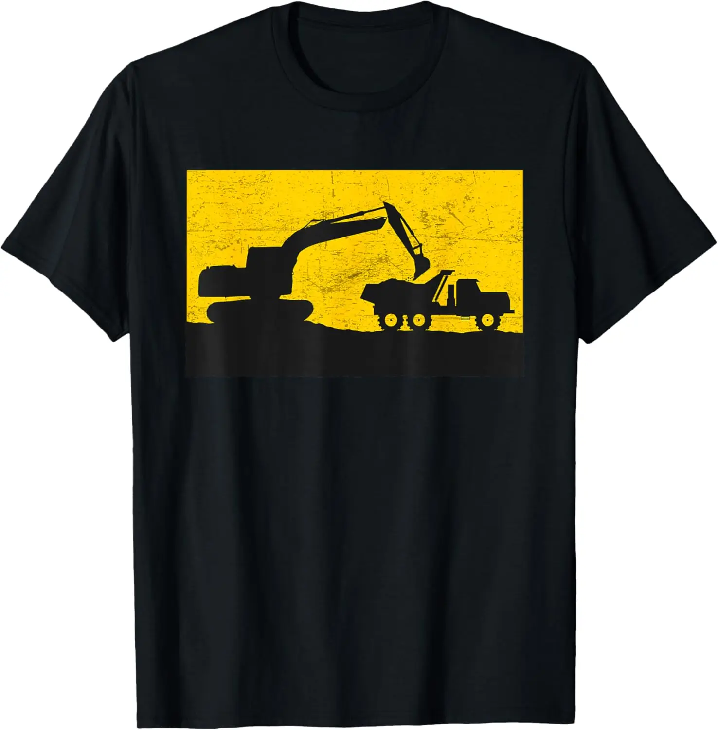 Винтажная футболка оператора тяжелого оборудования для строительного