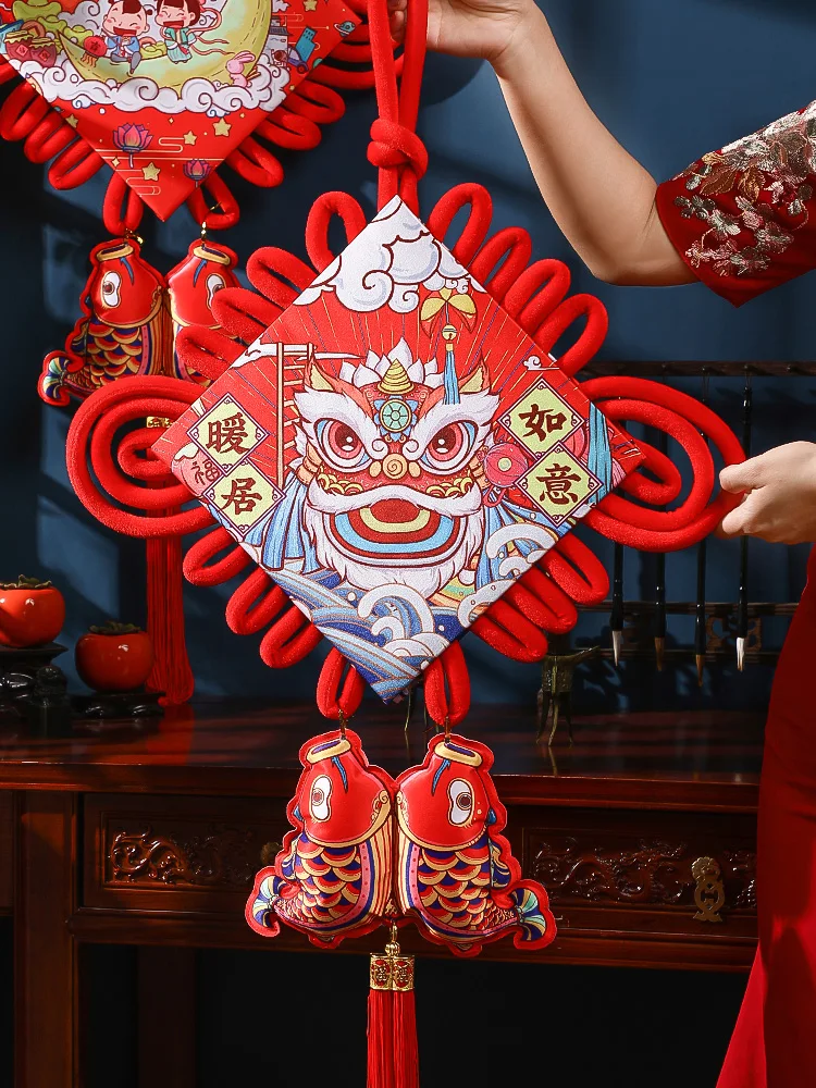 

Подвеска в виде узла из Китая, большая подвесная декорация Fuzi для гостиной, высококачественный вход для весеннего фестиваля и нового года