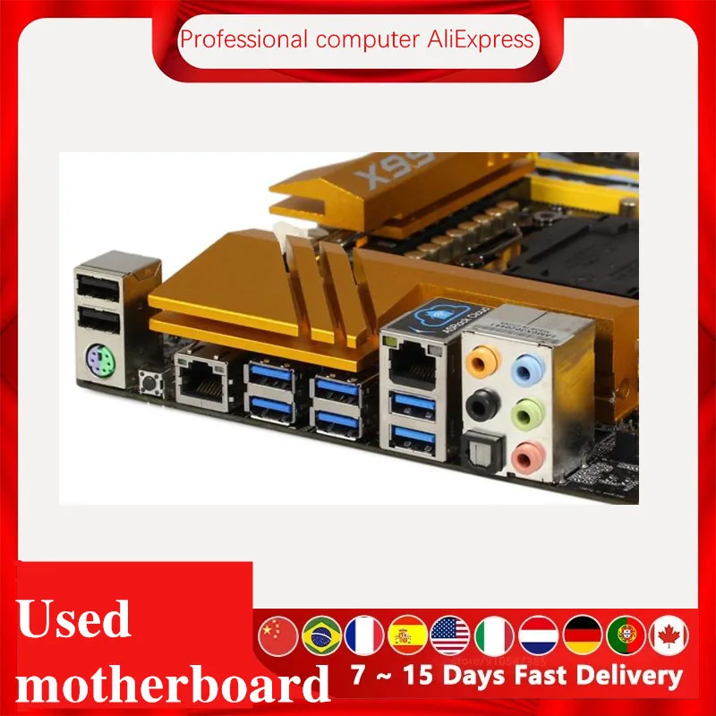 Материнская плата для ASRock X99 OC FORMULA оригинальная б/у материнская X99M 2011 Socket LGA Core i7