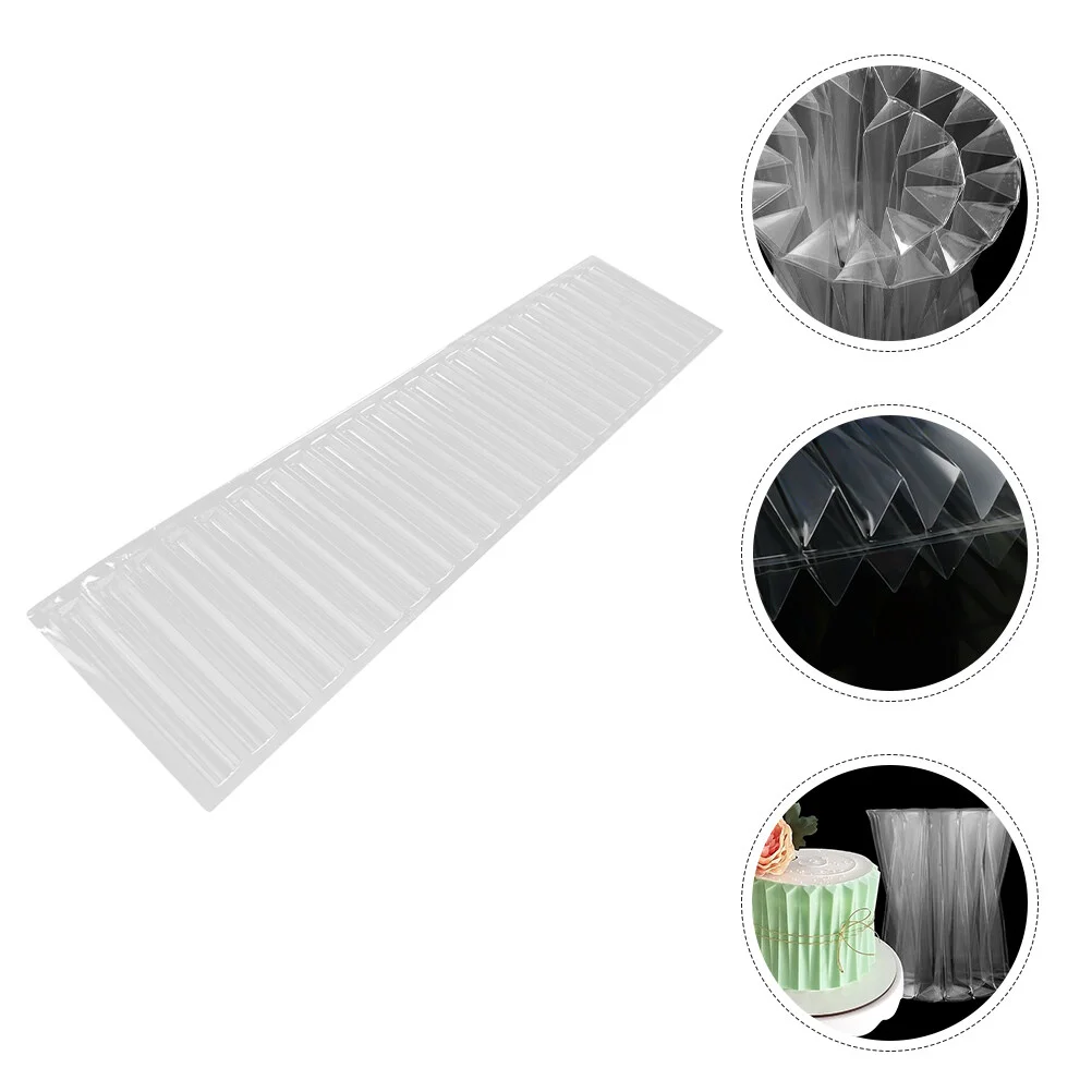 

Mousse Transparent Chocolate Mold Edge Baking Tool Origami Fondant DIY De Brownies