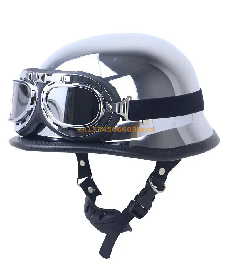 

High quality ABS German style For Harley motorcycle 1/2 protective helmet, DOT certified rally mirror helmet M35, ZR-307