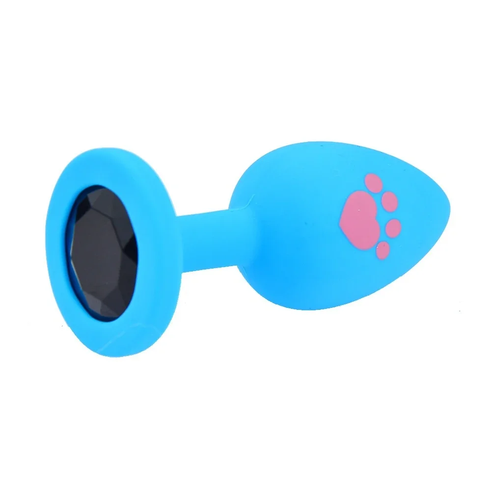 Силиконовая анальная пробка BlissStar голубая