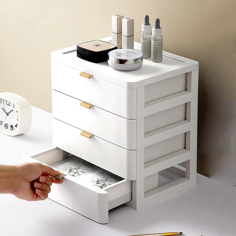 

Desktop Storage Box Plastic Drawer Multi-Layer Desk Shelf Bedroom Dormitory Cosmetic Finishing Storage Box