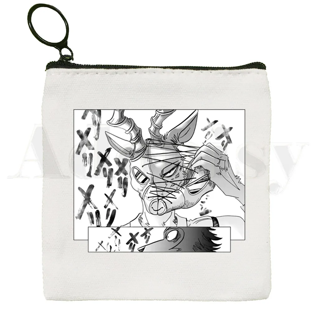 Cartoon Anime Manga Legoshi Beastars Wolf Deer Bag Coin Purse Storage Small Bag Card Bag Key Bag Coin Clutch Bag Zipper Key Bag
