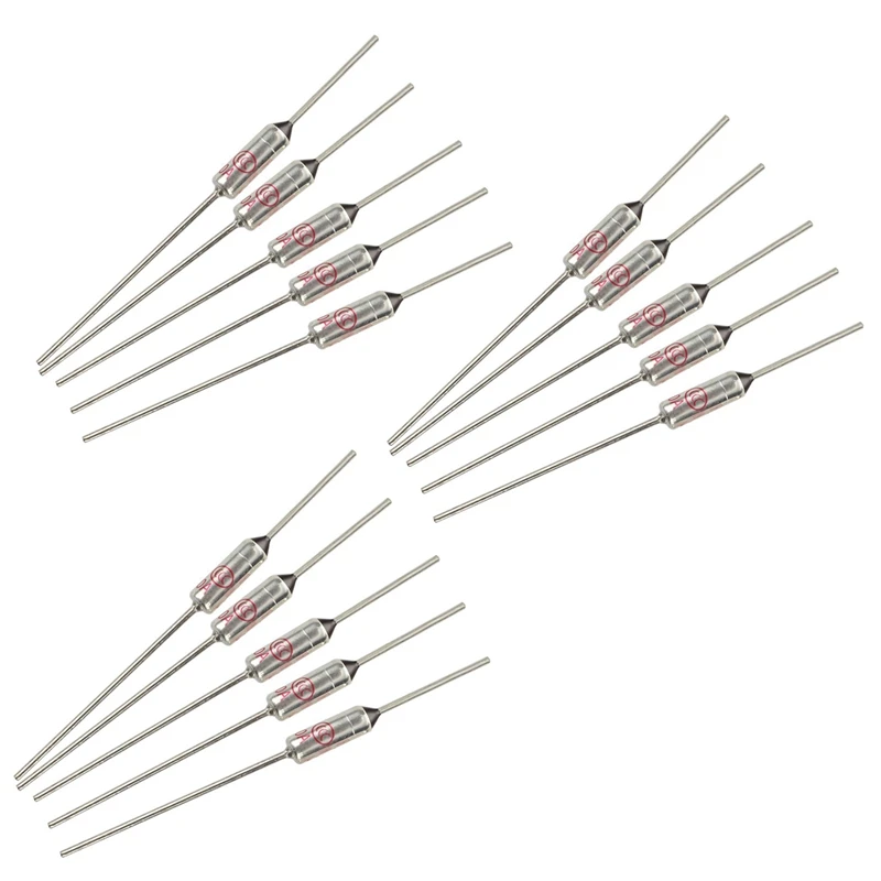 

15 Pcs Circuit Cut Off TF 185 Celsius 250V 10A Temperature Thermal Fuses