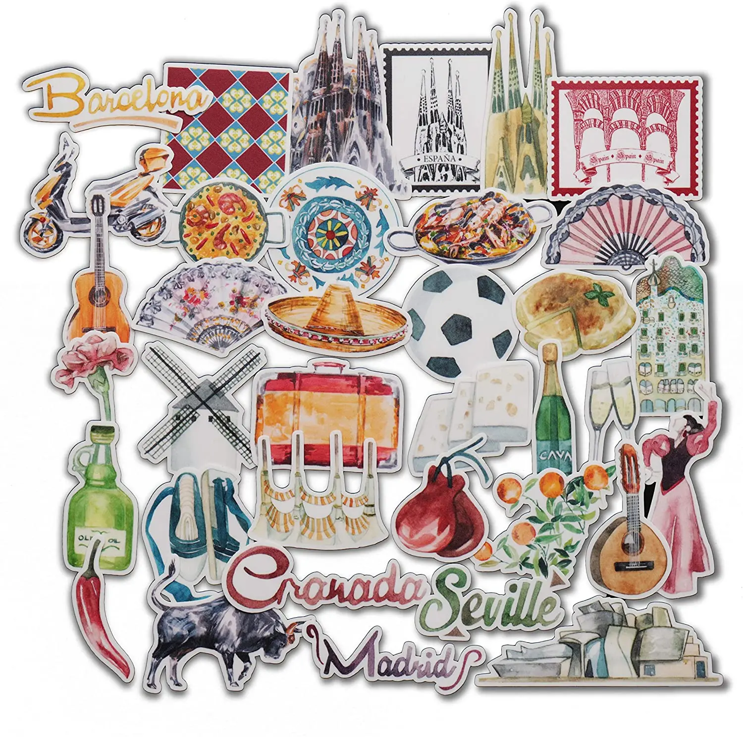 

Набор стикеров Испания 36 шт