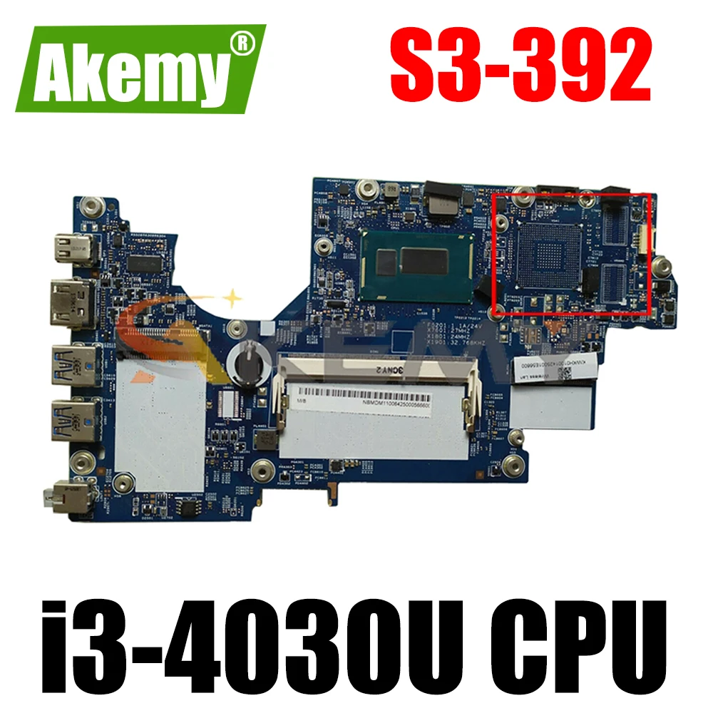

Материнская плата для ноутбука ACER Aspire S3-392 i3-4030U материнская плата для ноутбука 12265-2 SR1EN с 2 Гб RAM DDR3