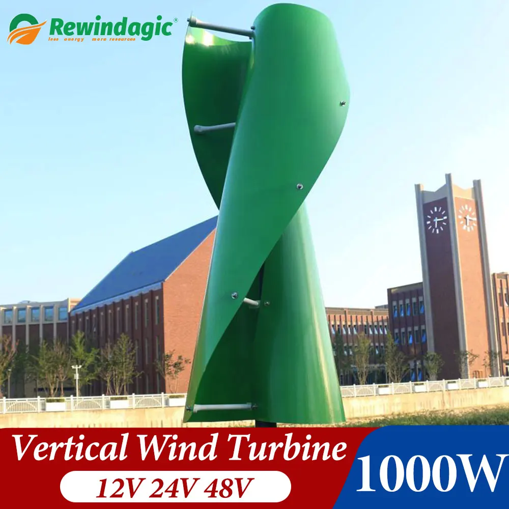 

Домашняя ветряная мельница с низким уровнем шума 1000 Вт 1500 Вт Вертикальная ветряная турбина 1 кВт 24 в 48 В 220 В 3-фазный вертикальный ветрогенератор