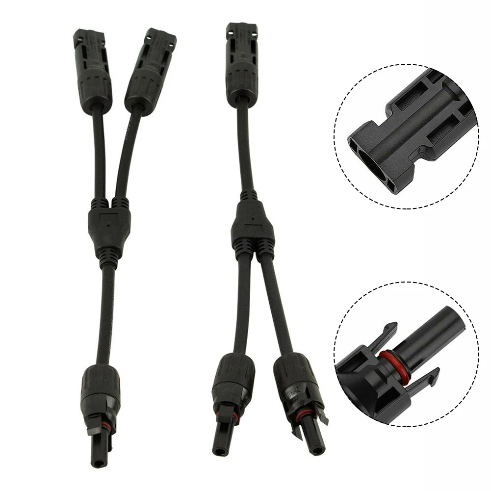 

Solar Panels Cable Plug Y Solar Panels Cables 1 Pair Solar Y Connector Cable IP67 2 Connection Hot Sale New Arrive