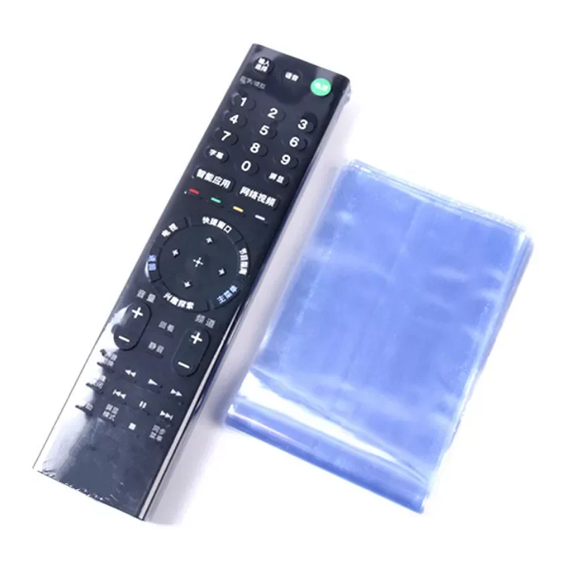 

10pcs/lot Transparent Shrink Film for TV Air Conditioner Remote Control Protective Case Sheath Remote Dustproof Cover Shell Bag