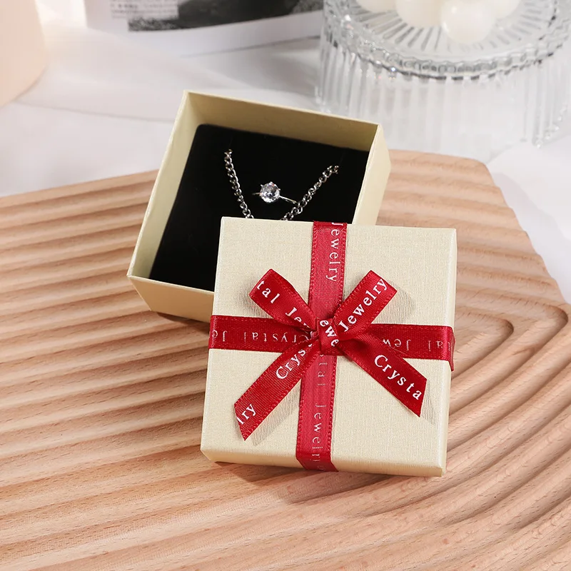 Bowknot Ribbon  Box Ring Necklace Earring Jewelry Universal Packaging Factory Wholesale Waterproof Watches
