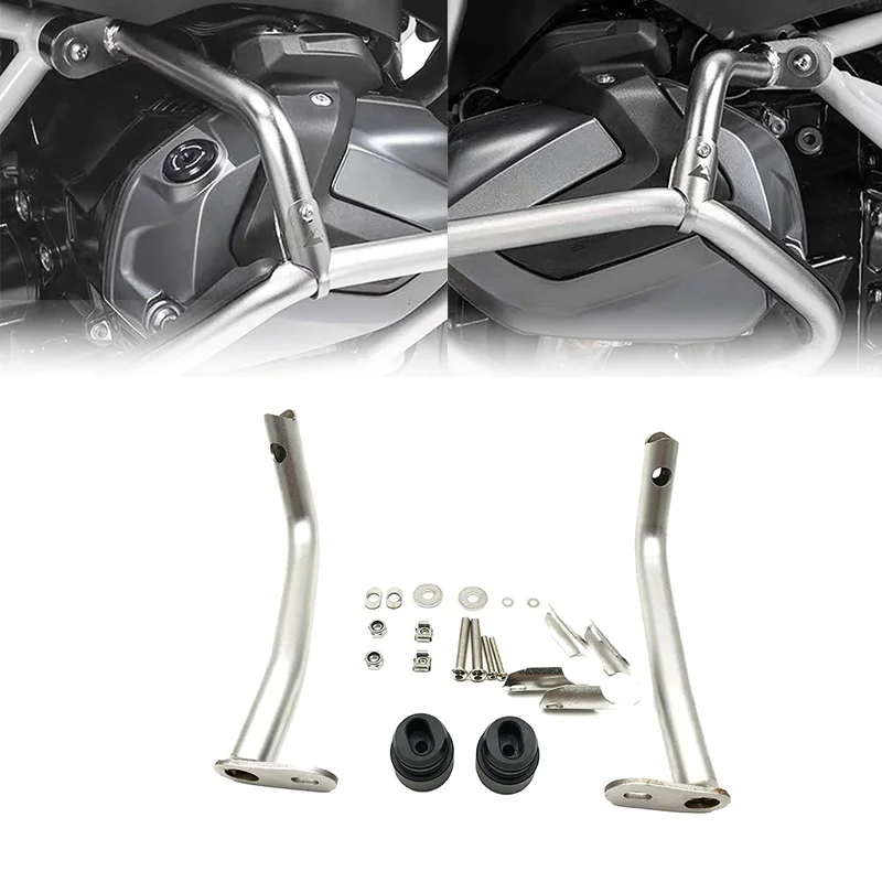 For BMW R1250GS LC ADV 2019 2020 Adventure r 1250 gs GSA EXTENSIONS UPPER CRASH BAR Bumper Stainless Steel Tank Guard Protector