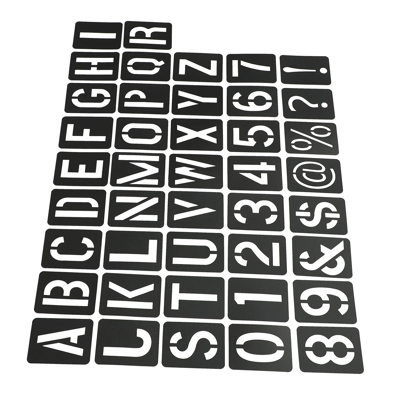 

41 Pcs Hollow Out Letter Template Toddler Number Toys Painting Stencils Kids DIY