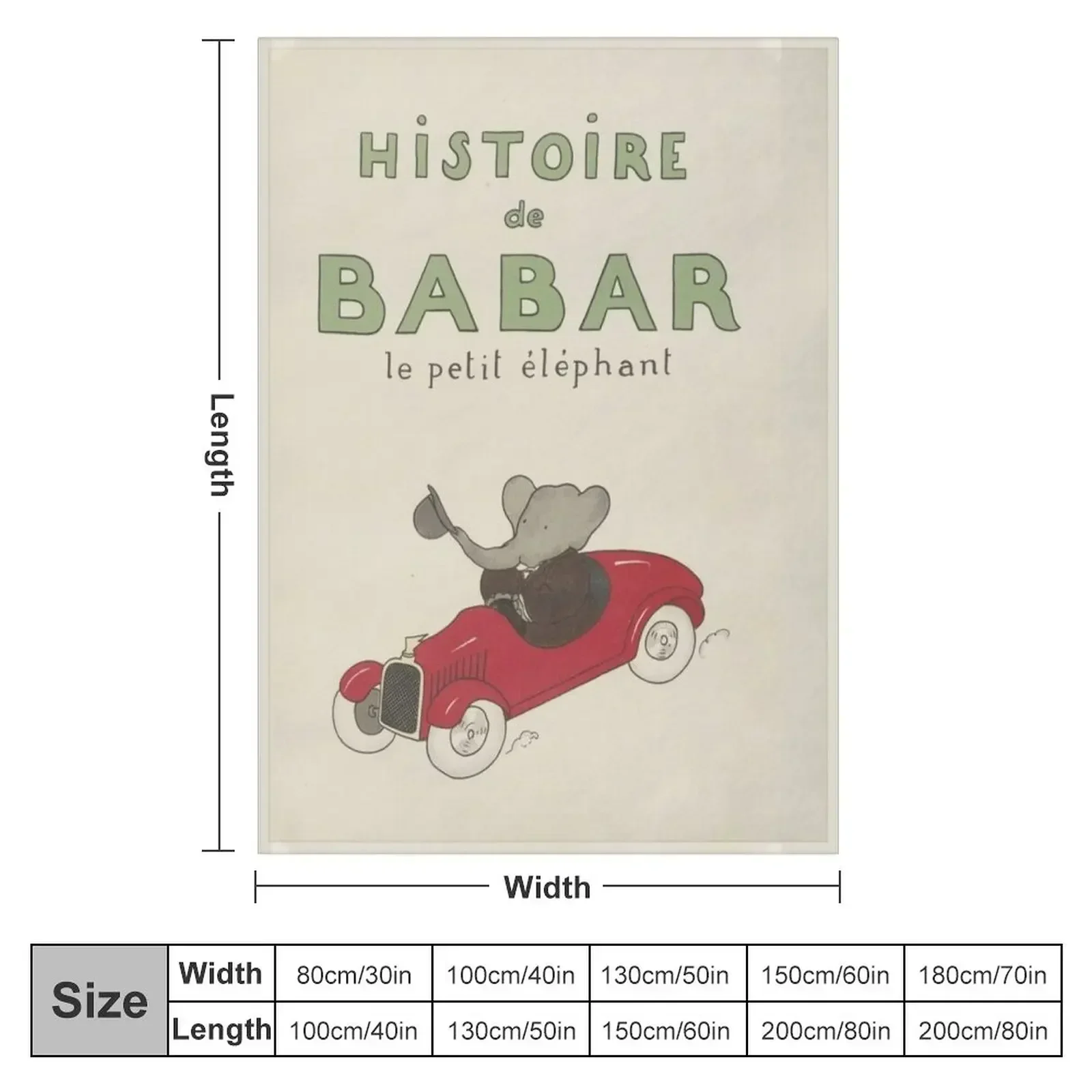 Одеяло Histoire de Babar аниме меховые одеяла