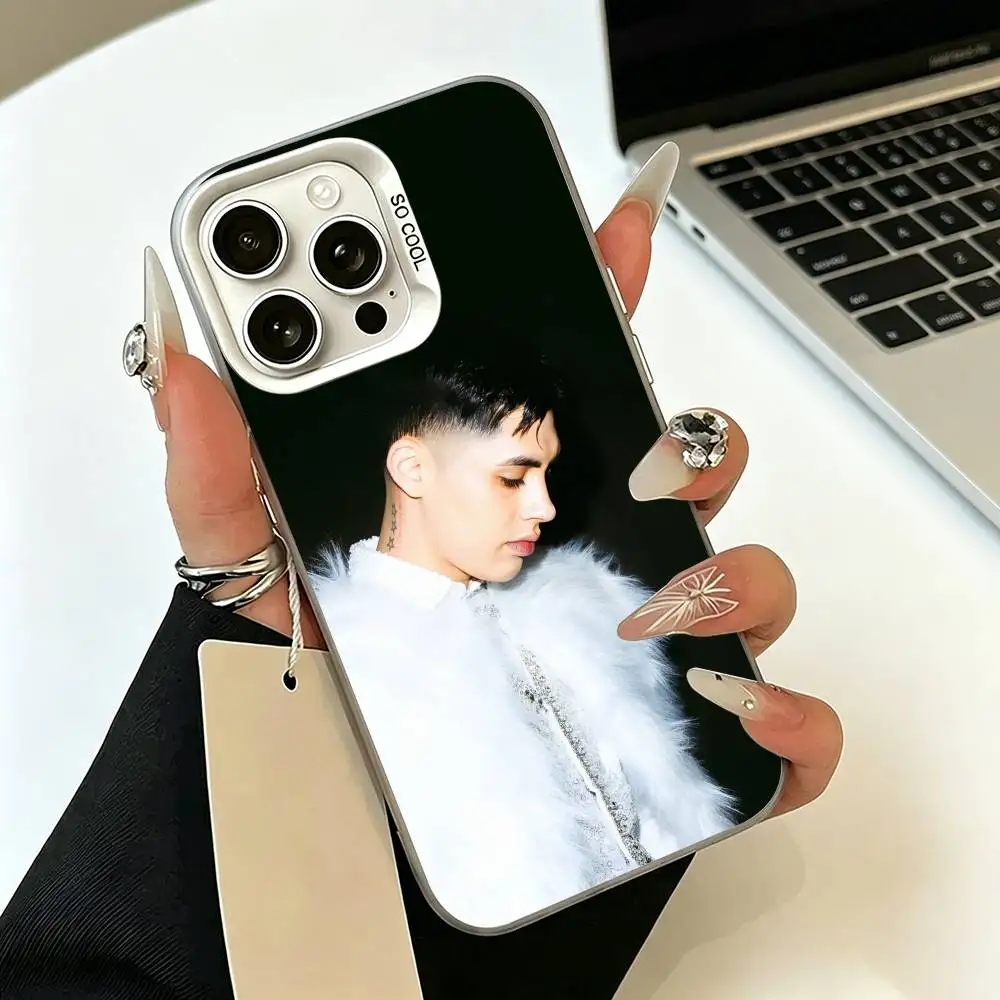 Чехол для телефона POP-S-Singer Cris MJ для iPhone 17, 15, 14, 16, 13, 11, 12, Plus, Pro Max, белый, серебристый (art.: 3920dc58bd278) - 3920dc58bd278
