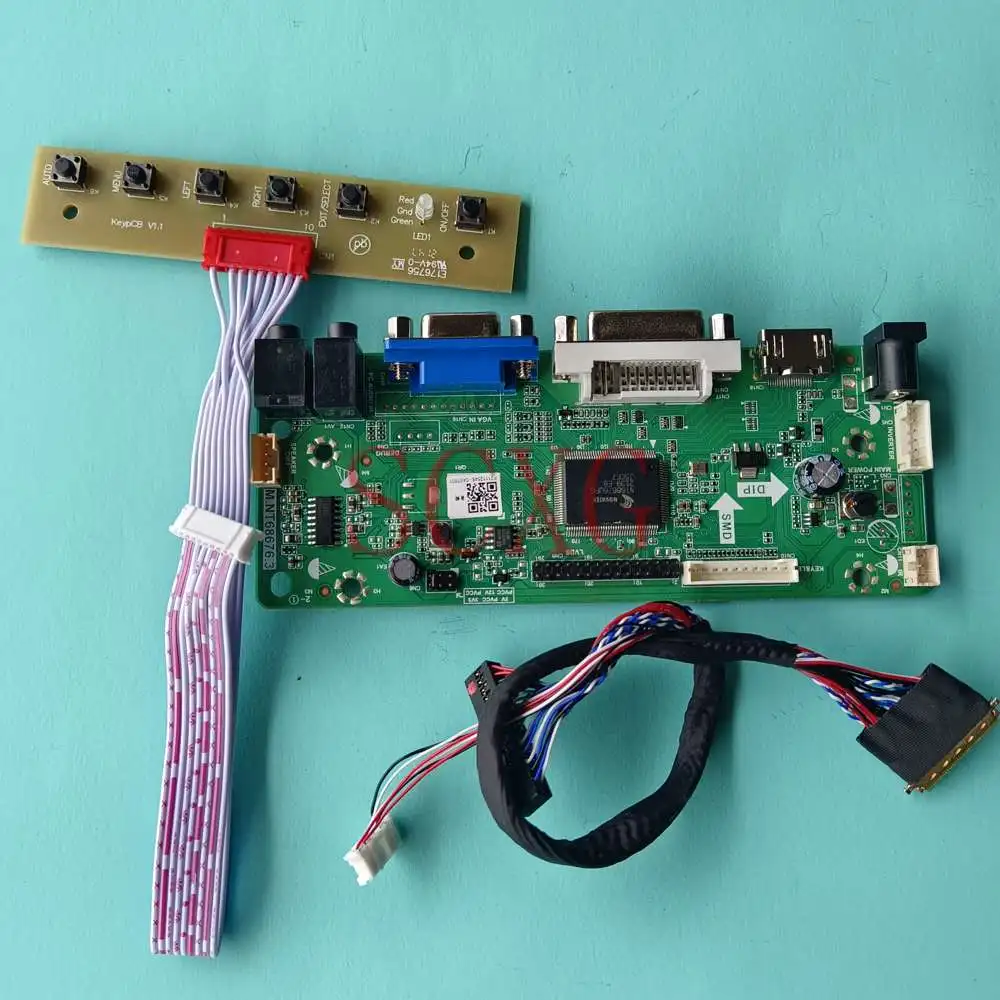

DIY Kit Fit LP173WD1-TLE1 LVDS 40 Pin 17.3" 1600*900 Notebook Panel HDMI-Compatible DVI VGA 60Hz Screen LCD Controller Board