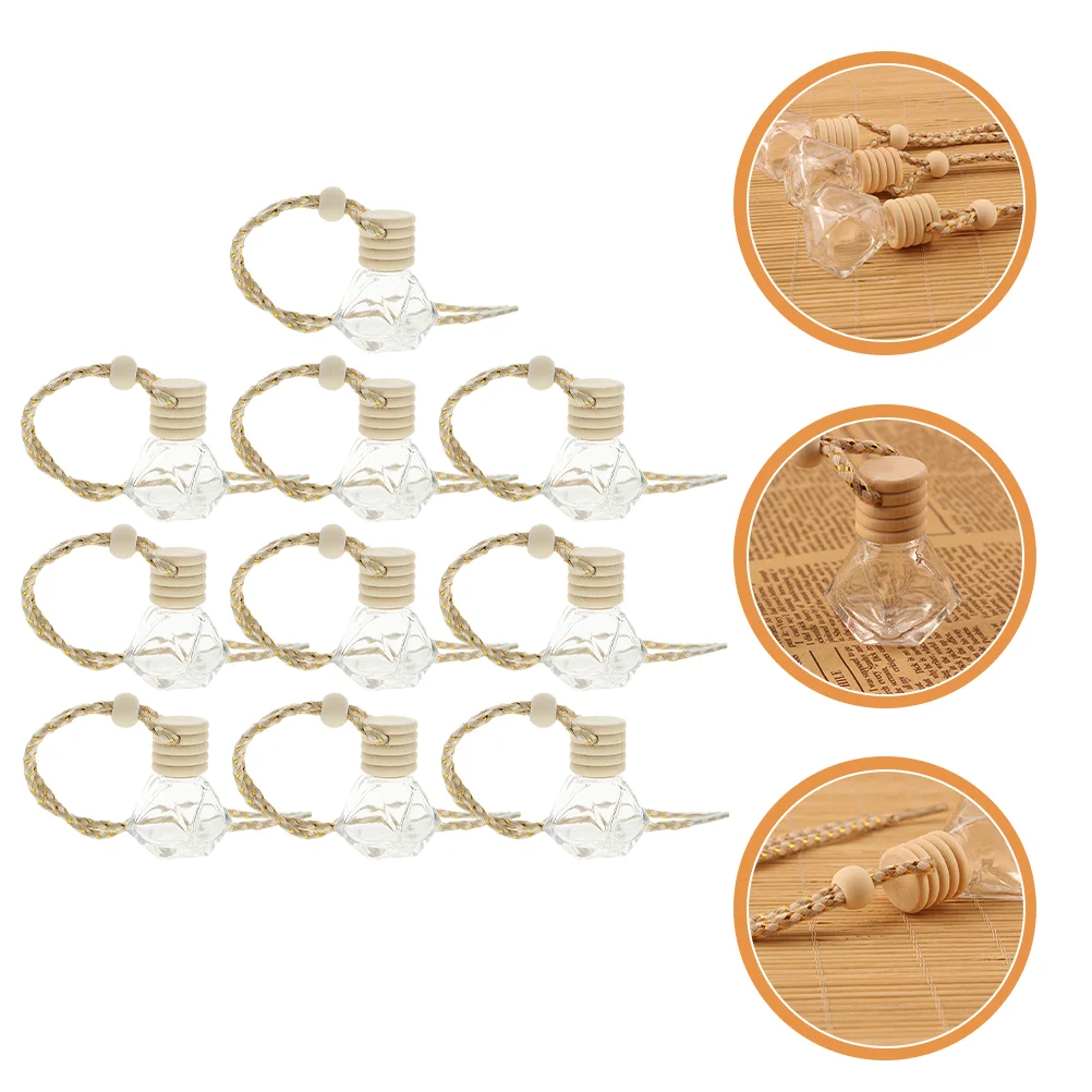 

10Pcs Hanging Containers Decorative Car Diffusers Delicate Aroma Bottles