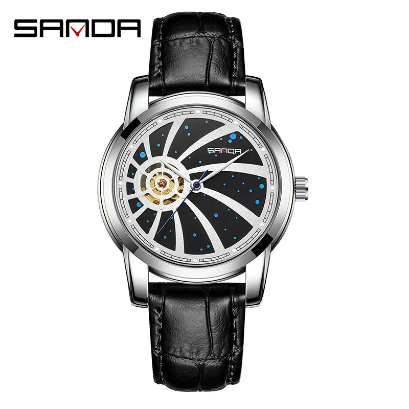 

SANDA New Trend Men's Watch Fashion Luminous Waterproof Automatic Mechanical Watch Luxury Personality Religio Masculino 7004