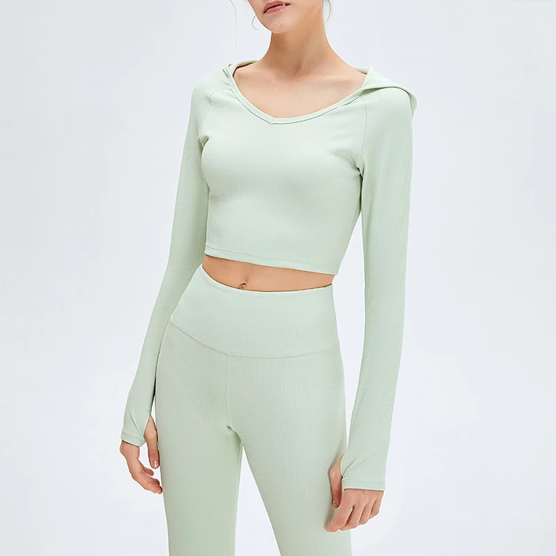 Long Sleeve Yoga Shirts Sport Top Women T-shirt Breathable Sport Hoodies Fitness Top Gym Push Up Running Full Sleeve Blouse