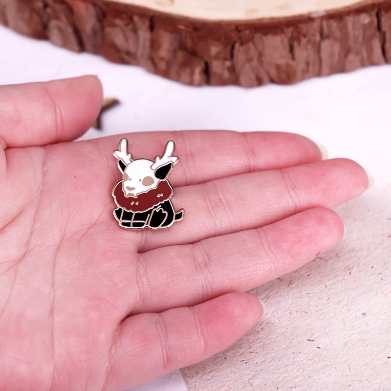Брошь медная Kawaii Deer Monster