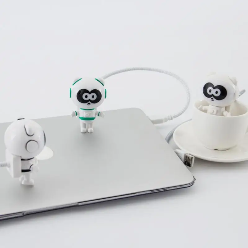 

Portable Usb Powered Night Light Astronaut Shape Reading Desk Lamp 5v Led Light For Computer Laptop Pc Lighting Space