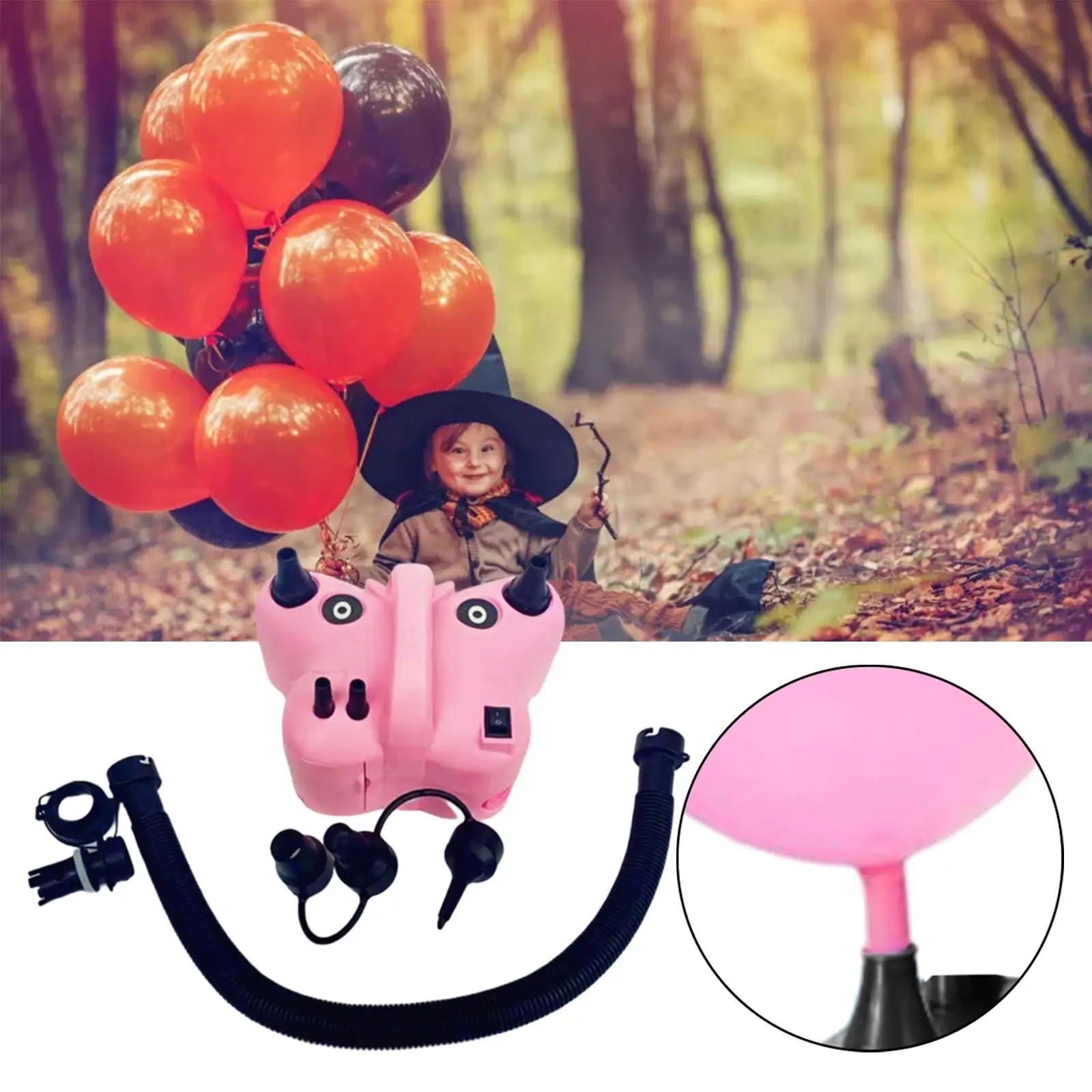 Dual Nozzle For Air Mattress Swimming Pool  Latex Balloons